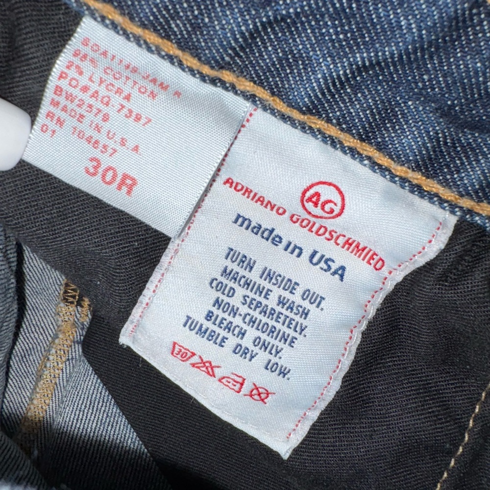 AG Adriano Goldschmied Womens Jeans The Athena Capri Low Rise Stretch Blue 30R - Picture 7 of 7